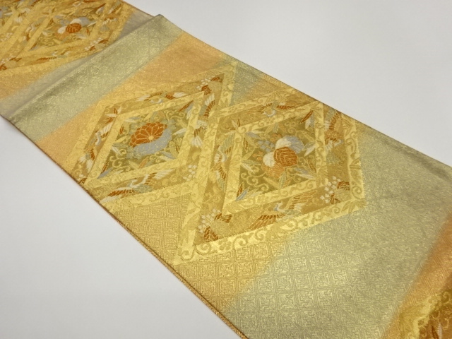 JAPANESE FUKURO OBI / WOVEN RHOMBUS